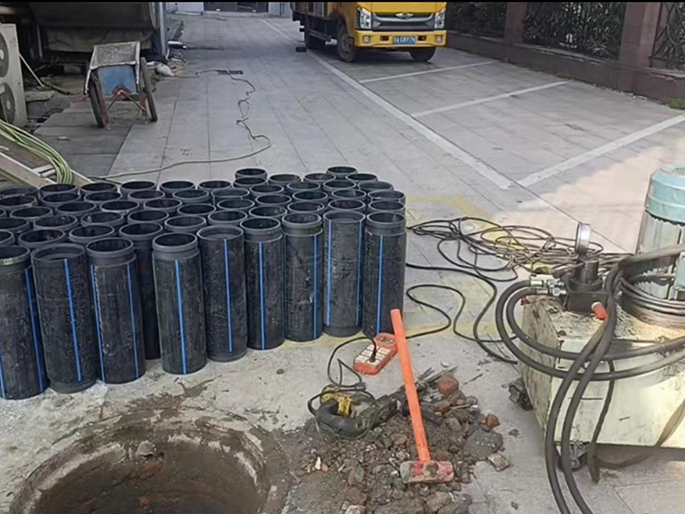 衡水PE置换管厂家 DN315置换管 非开挖管短管置换